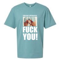 Funny Message To Democrats Sueded Cloud Jersey T-Shirt