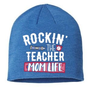 Funny Mom Teacher Meaningful Gift Sustainable Beanie