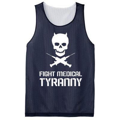 Fight Medical Tyranny 1 Mesh Reversible Basketball Jersey Tank