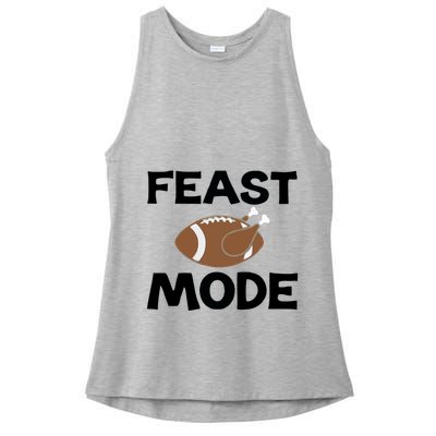 Feast Mode Thanksgiving Cool Gift Ladies PosiCharge Tri-Blend Wicking Tank