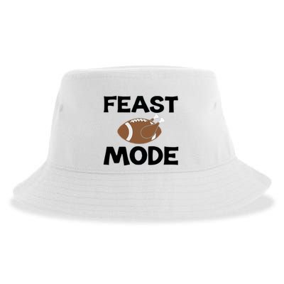 Feast Mode Thanksgiving Cool Gift Sustainable Bucket Hat