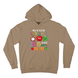 Funny My Teacher Survived 100 Days Of Me Hoodie