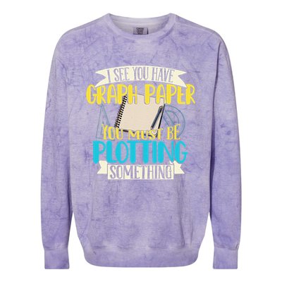 Funny Math Teacher Math Equation Equation Print Gift Colorblast Crewneck Sweatshirt