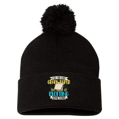 Funny Math Teacher Math Equation Equation Print Gift Pom Pom 12in Knit Beanie