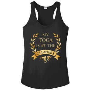 Funny My Toga Is At The Cleaners Party Ladies PosiCharge Competitor Racerback Tank