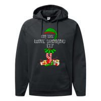 Family Matching The Wine Drinking Elf Christmas Performance Fleece Hoodie