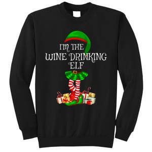 Family Matching The Wine Drinking Elf Christmas Sweatshirt