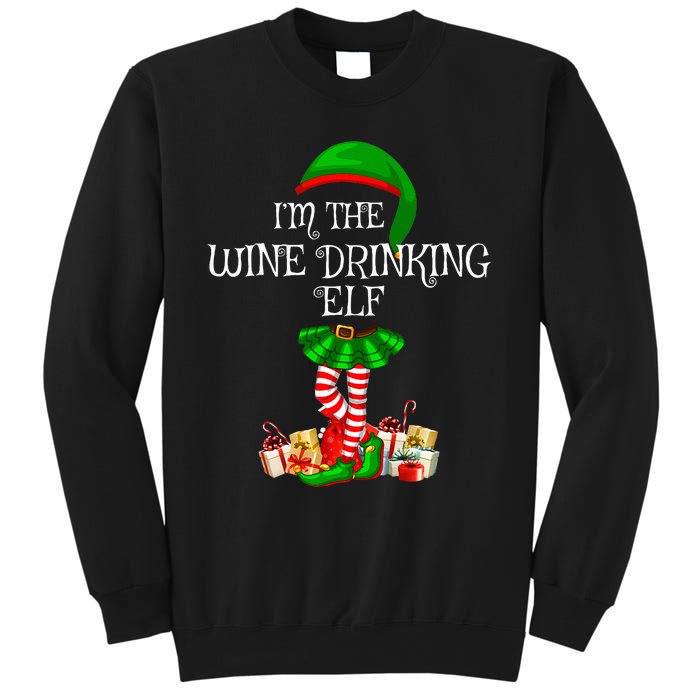 Family Matching The Wine Drinking Elf Christmas Sweatshirt