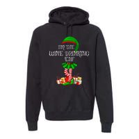 Family Matching The Wine Drinking Elf Christmas Premium Hoodie