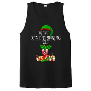 Family Matching The Wine Drinking Elf Christmas PosiCharge Competitor Tank