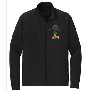 Family Matching The Wine Drinking Elf Christmas Stretch Full-Zip Cadet Jacket