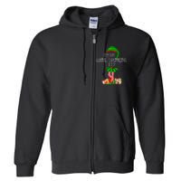 Family Matching The Wine Drinking Elf Christmas Full Zip Hoodie