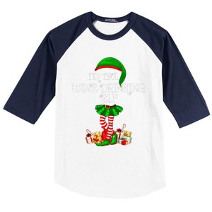 Family Matching The Wine Drinking Elf Christmas Baseball Sleeve Shirt