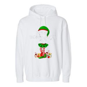 Family Matching The Wine Drinking Elf Christmas Garment-Dyed Fleece Hoodie