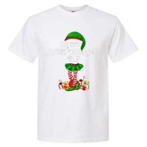 Family Matching The Wine Drinking Elf Christmas Garment-Dyed Heavyweight T-Shirt