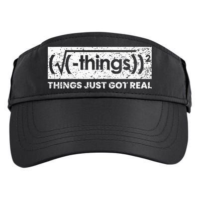 Funny Math Teacher Things Just Got Real Mathematics Nerd Adult Drive Performance Visor