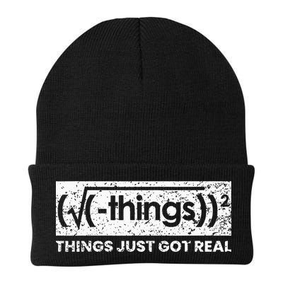 Funny Math Teacher Things Just Got Real Mathematics Nerd Beanie