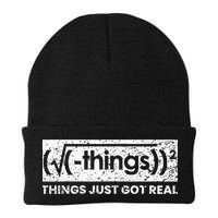 Funny Math Teacher Things Just Got Real Mathematics Nerd Beanie