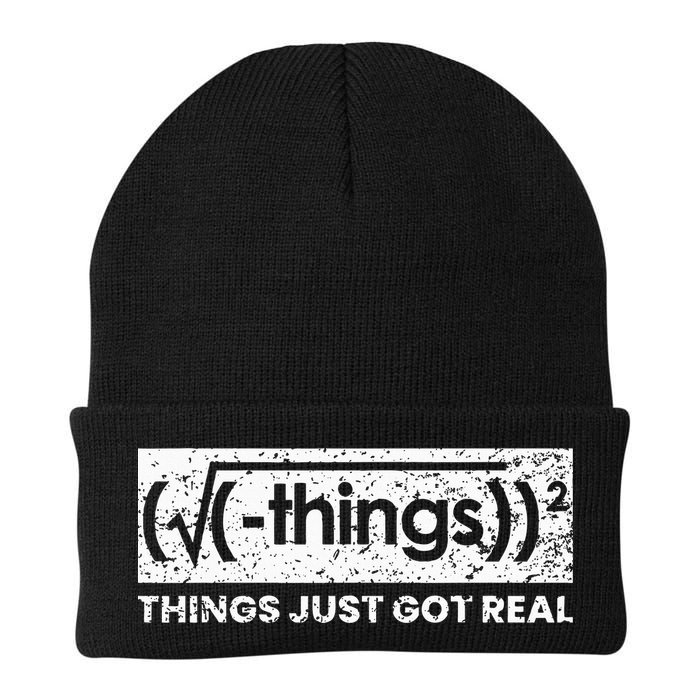 Funny Math Teacher Things Just Got Real Mathematics Nerd Beanie