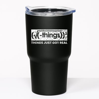 Funny Math Teacher Things Just Got Real Mathematics Nerd Tumbler