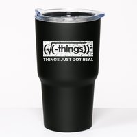 Funny Math Teacher Things Just Got Real Mathematics Nerd Tumbler