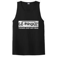 Funny Math Teacher Things Just Got Real Mathematics Nerd PosiCharge Competitor Tank