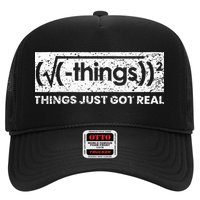 Funny Math Teacher Things Just Got Real Mathematics Nerd Trucker Hat