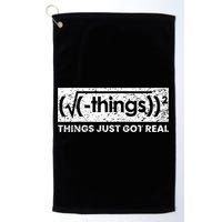 Funny Math Teacher Things Just Got Real Mathematics Nerd Golf Towel