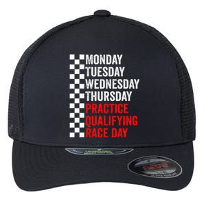 Funny Monday Tuesday Thursday Practice Qualifying Race Day Flexfit Unipanel Trucker Cap