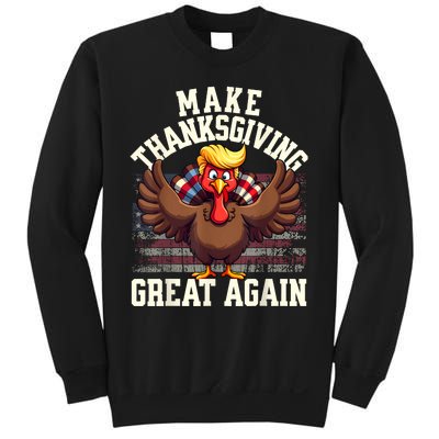 Funny Make Thanksgiving Great Again Turkey Sweatshirt