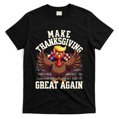 Funny Make Thanksgiving Great Again Turkey T-Shirt