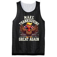 Funny Make Thanksgiving Great Again Turkey Mesh Reversible Basketball Jersey Tank