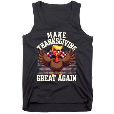 Funny Make Thanksgiving Great Again Turkey Tank Top