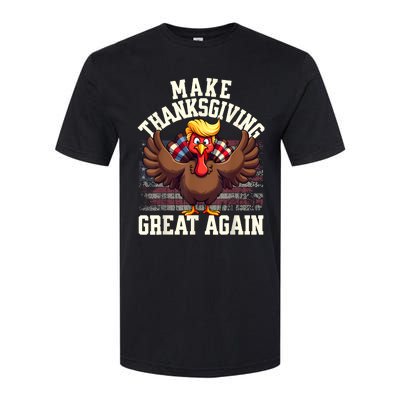 Funny Make Thanksgiving Great Again Turkey Softstyle CVC T-Shirt