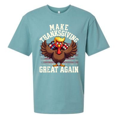 Funny Make Thanksgiving Great Again Turkey Sueded Cloud Jersey T-Shirt