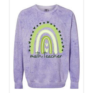 Funny Math Teacher Gift For Lovers Colorblast Crewneck Sweatshirt