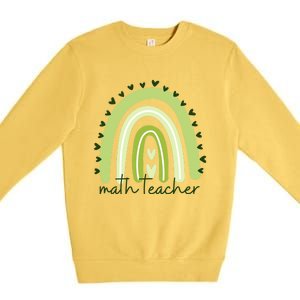 Funny Math Teacher Gift For Lovers Premium Crewneck Sweatshirt