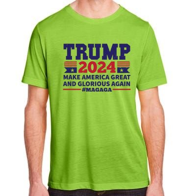 Funny MAGAGA Trump 2024 Make America Great And Glorious Again Adult ChromaSoft Performance T-Shirt