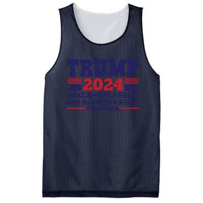 Funny MAGAGA Trump 2024 Make America Great And Glorious Again Mesh Reversible Basketball Jersey Tank