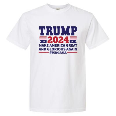 Funny MAGAGA Trump 2024 Make America Great And Glorious Again Garment-Dyed Heavyweight T-Shirt