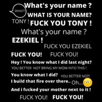Funny Meme Tony And Ezekiel Hey Whats Your Name Button