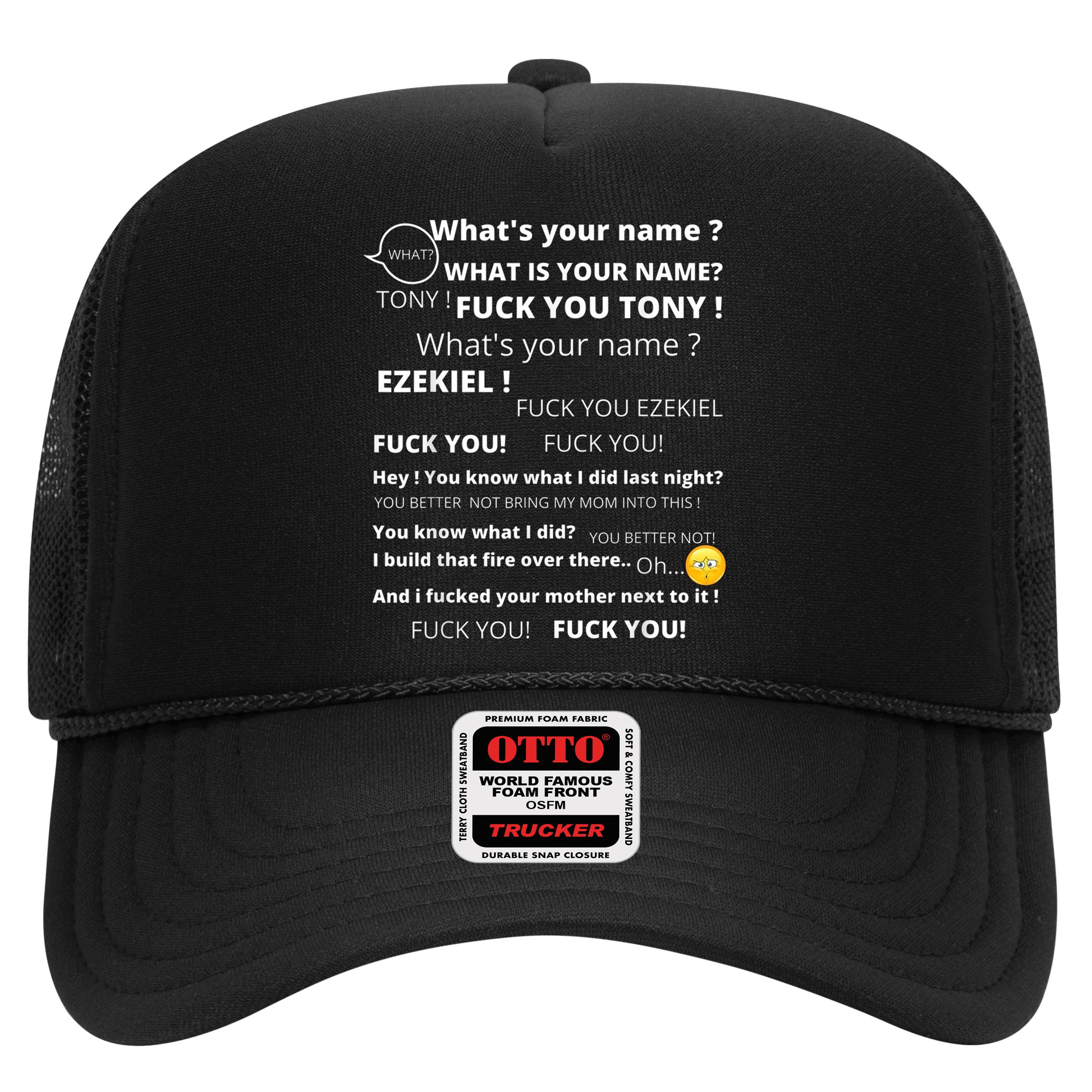Funny Meme Tony And Ezekiel Hey Whats Your Name Hat