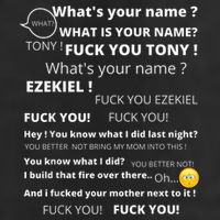 Funny Meme Tony And Ezekiel Hey Whats Your Name Hat