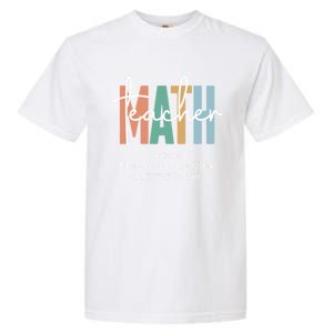 Funny Math Teacher Definition And Gift Garment-Dyed Heavyweight T-Shirt