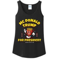 Funny Mcdonald Trump For President 2024 French Fries Gift Ladies Essential Tank