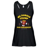 Funny Mcdonald Trump For President 2024 French Fries Gift Ladies Essential Flowy Tank