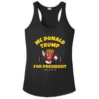 Funny Mcdonald Trump For President 2024 French Fries Gift Ladies PosiCharge Competitor Racerback Tank