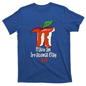 Funny Math Teacher Apple Decor For Happy 3 14 Pi Day Gift T-Shirt