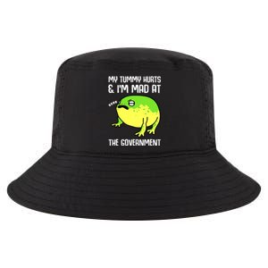 Funny My Tummy Hurts And Im Mad At The Government Frog Cool Comfort Performance Bucket Hat