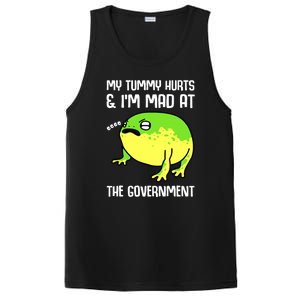 Funny My Tummy Hurts And Im Mad At The Government Frog PosiCharge Competitor Tank